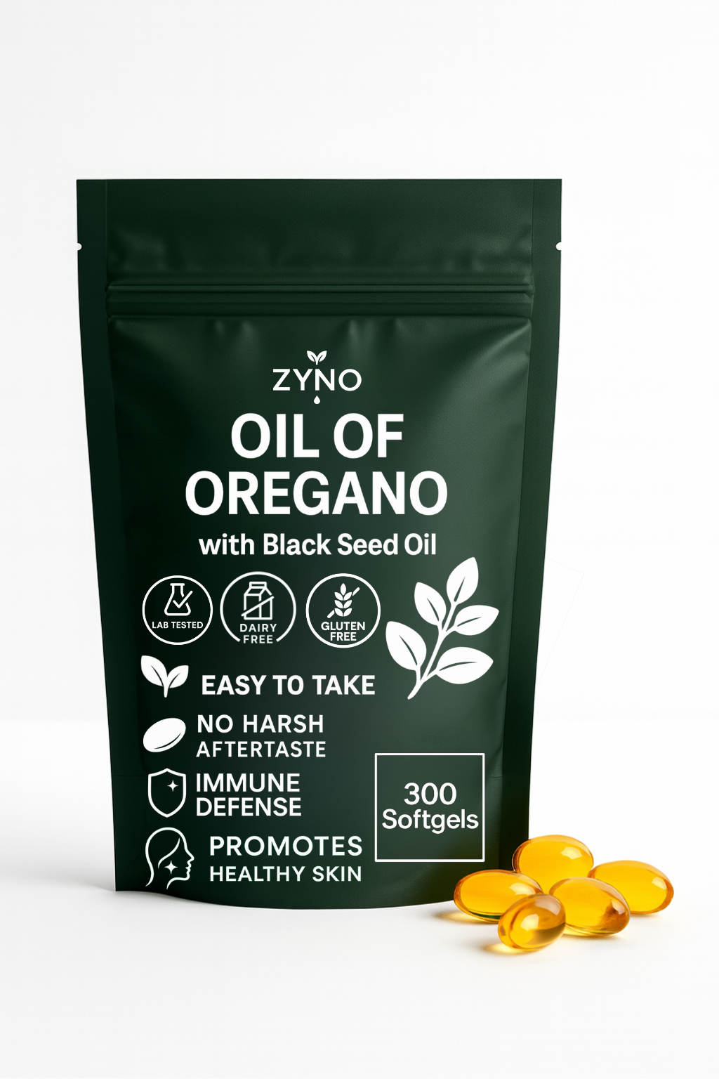 Zyno Oil Of Oregano WIth Black Seed Oil Softgels