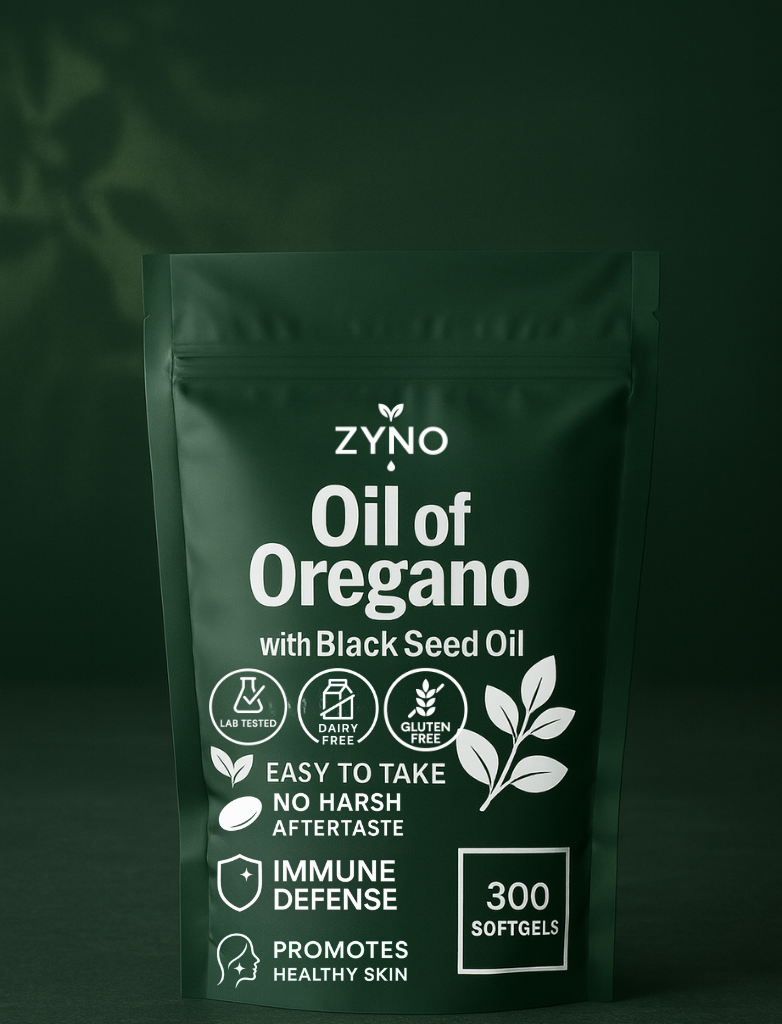 Zyno Oil Of Oregano WIth Black Seed Oil Softgels